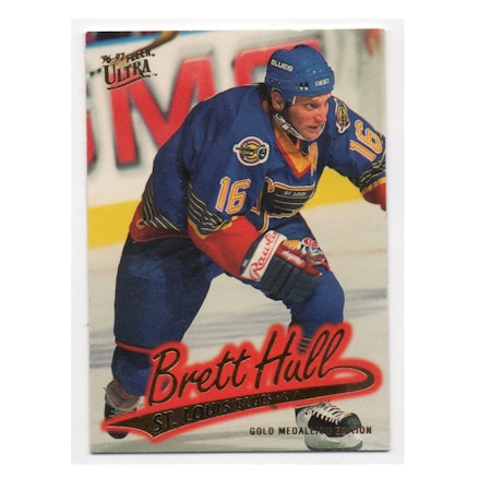 1996-97 Ultra Gold Medallion #G146 Brett Hull (15-X210-BLUES)