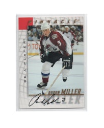 1997-98 Be A Player Autographs #75 Aaron Miller (20-X207-AVALANCHE)