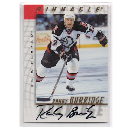 1997-98 Be A Player Autographs #79 Randy Burridge (25-X2-SABRES)