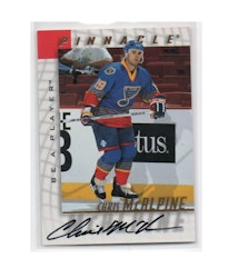 1997-98 Be A Player Autographs #82 Chris McAlpine (25-X187-BLUES)