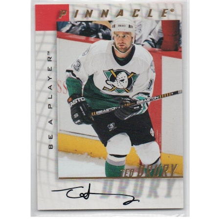 1997-98 Be A Player Autographs #84 Ted Drury (25-X237-DUCKS)