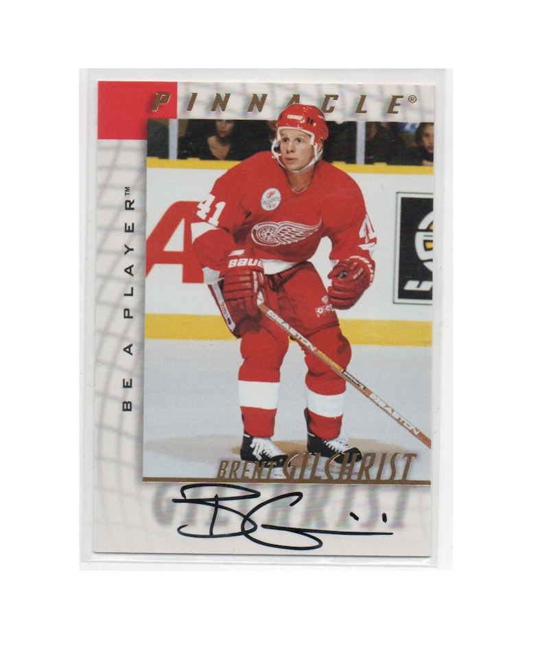 1997-98 Be A Player Autographs #85 Brent Gilchrist (30-X163-RED WINGS)