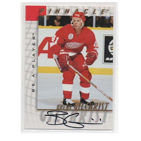 1997-98 Be A Player Autographs #85 Brent Gilchrist (30-X163-RED WINGS)