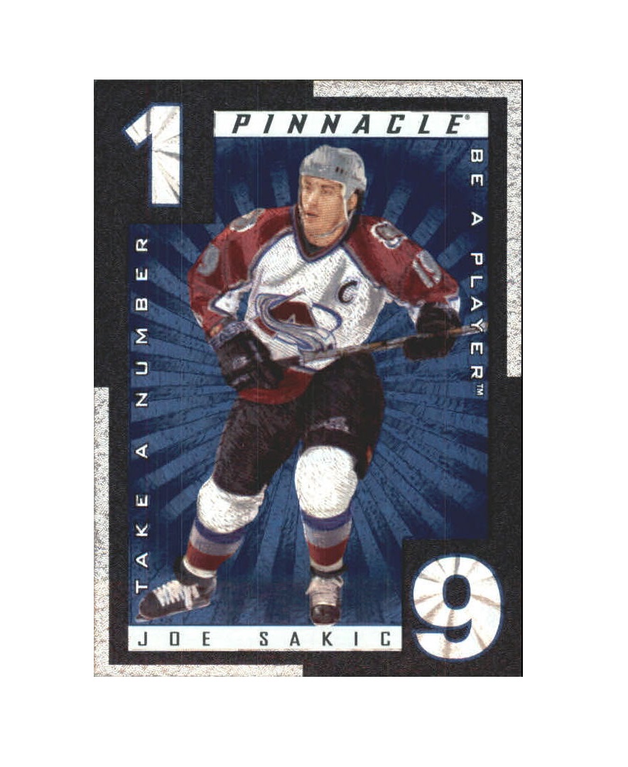 1997-98 Be A Player Take A Number #TN19 Joe Sakic (20-X280-AVALANCHE)