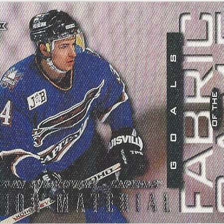 1997-98 Donruss Limited Fabric of the Game #32 Jaroslav Svejkovsky M (15-X43-CAPITALS)