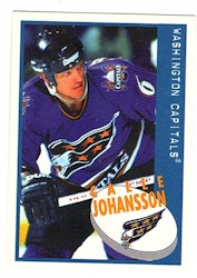 1997-98 Panini Stickers #113 Calle Johansson (5-282x2-CAPITALS)