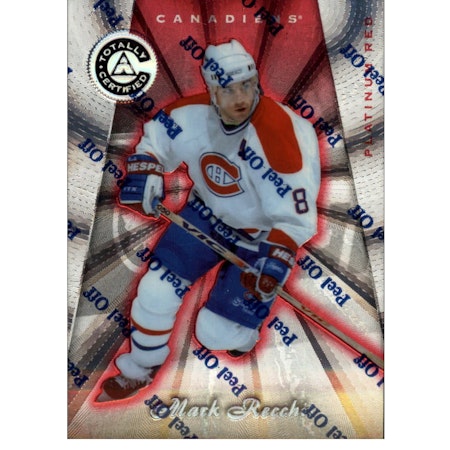 1997-98 Pinnacle Totally Certified Platinum Red #58 Mark Recchi (15-X179-CANADIENS)