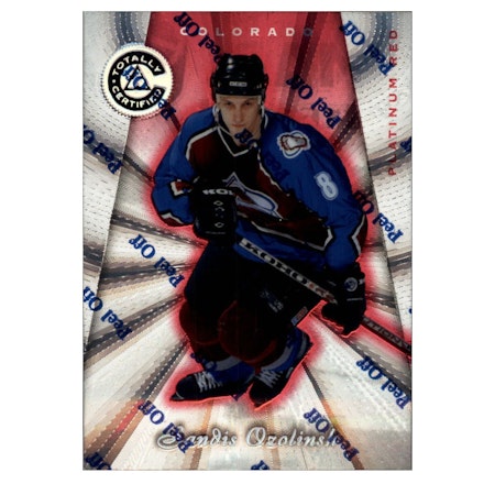 1997-98 Pinnacle Totally Certified Platinum Red #89 Sandis Ozolinsh (12-X179-AVALANCHE)