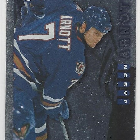 1997-98 Score Golden Blades #136 Jason Arnott (10-139x8-OILERS)