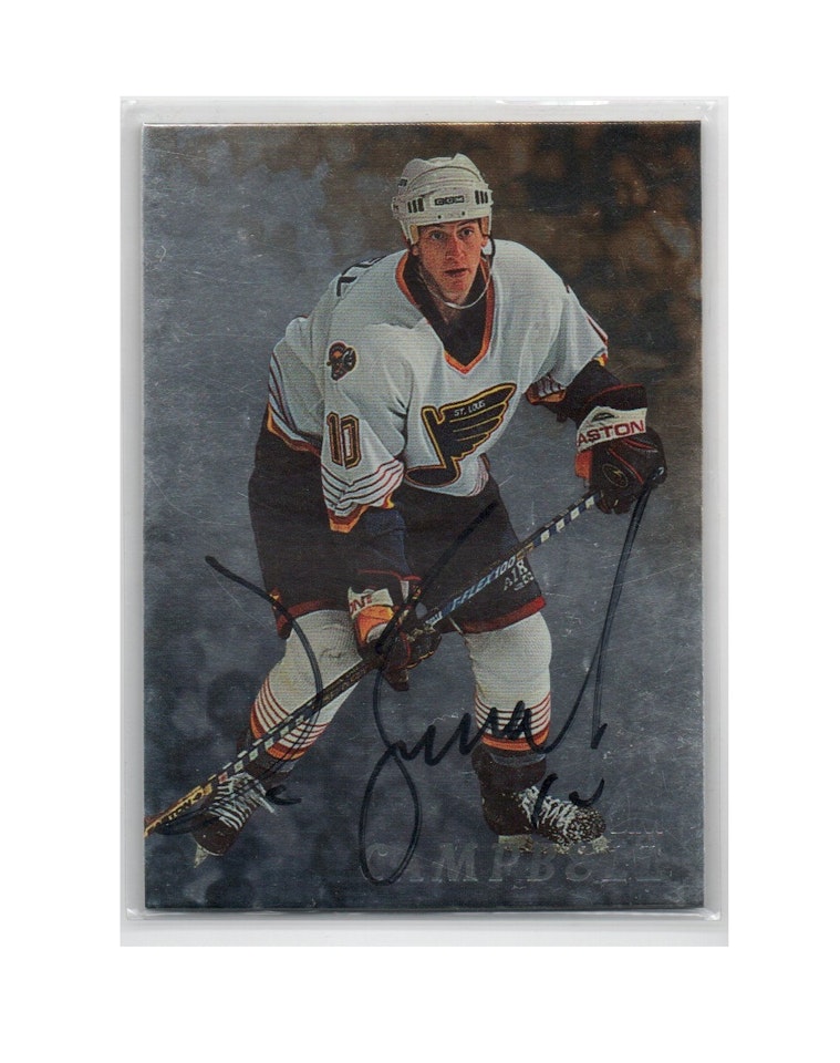 1998-99 Be A Player Autographs #125 Jim Campbell (30-X186-BLUES)