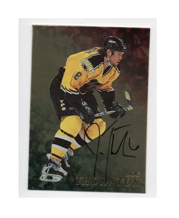 1998-99 Be A Player Autographs Gold #9 Joe Thornton (200-X124-BRUINS)