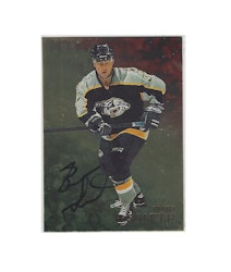 1998-99 Be A Player Autographs Gold #75 Brad Smyth (50-X75-PREDATORS)