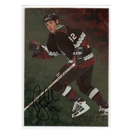 1998-99 Be A Player Autographs Gold #105 Rick Tocchet (80-X102-COYOTES)