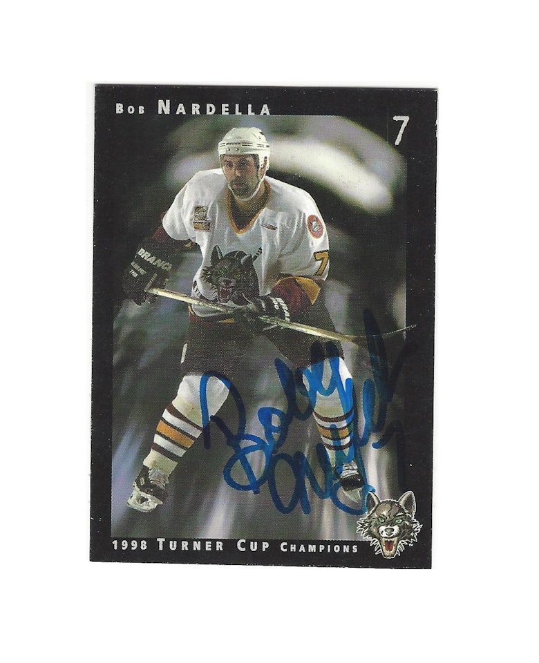 1998-99 Chicago Wolves Turner Cup #7 Bob Nardella (25-X39-OTHERS)