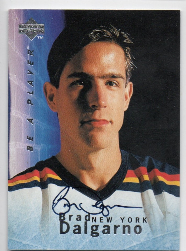 1995-96 Be A Player Autographs #S10 Brad Dalgarno (25-X299-ISLANDERS)
