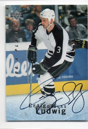 1995-96 Be A Player Autographs #S128 Craig Ludwig (30-X299-NHLSTARS)