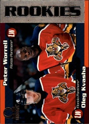 1998-99 Pacific Omega #108 Oleg Kvasha RC Peter Worrell (10-X27-NHLPANTHERS)