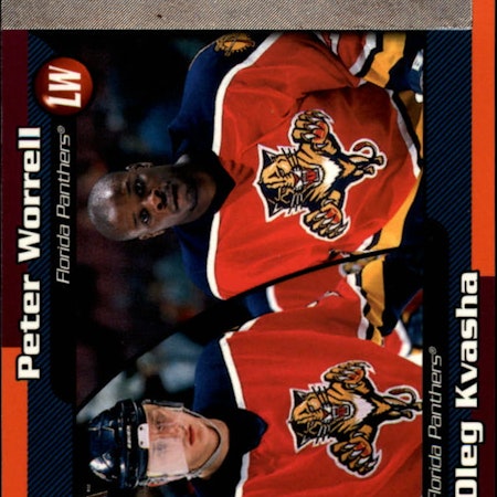 1998-99 Pacific Omega #108 Oleg Kvasha RC Peter Worrell (10-X27-NHLPANTHERS)