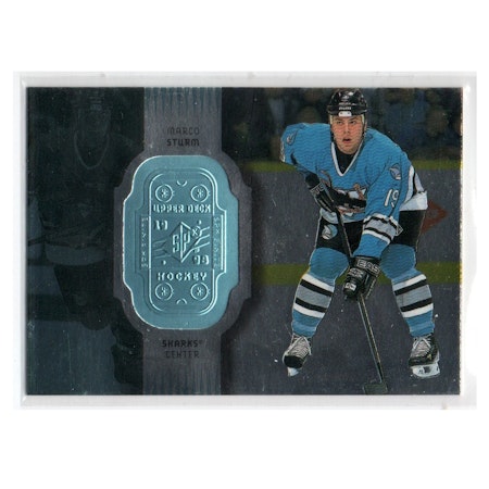 1998-99 SPx Finite #72 Marco Sturm (10-X196-SHARKS) (2)