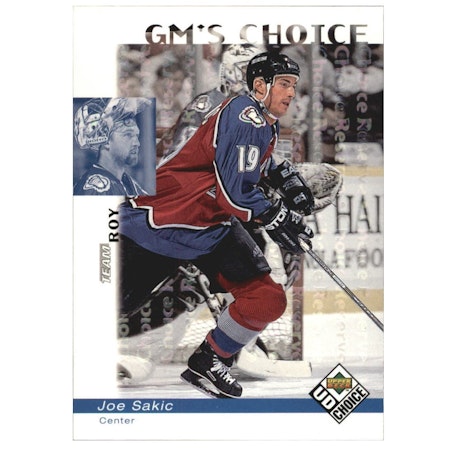 1998-99 UD Choice Reserve #230 Joe Sakic GM (15-X55-AVALANCHE)