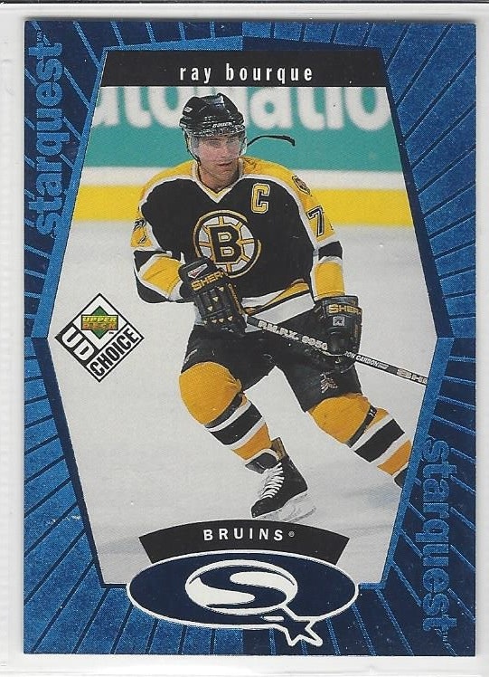 1998-99 UD Choice StarQuest Blue #SQ21 Ray Bourque (10-245x3-BRUINS)