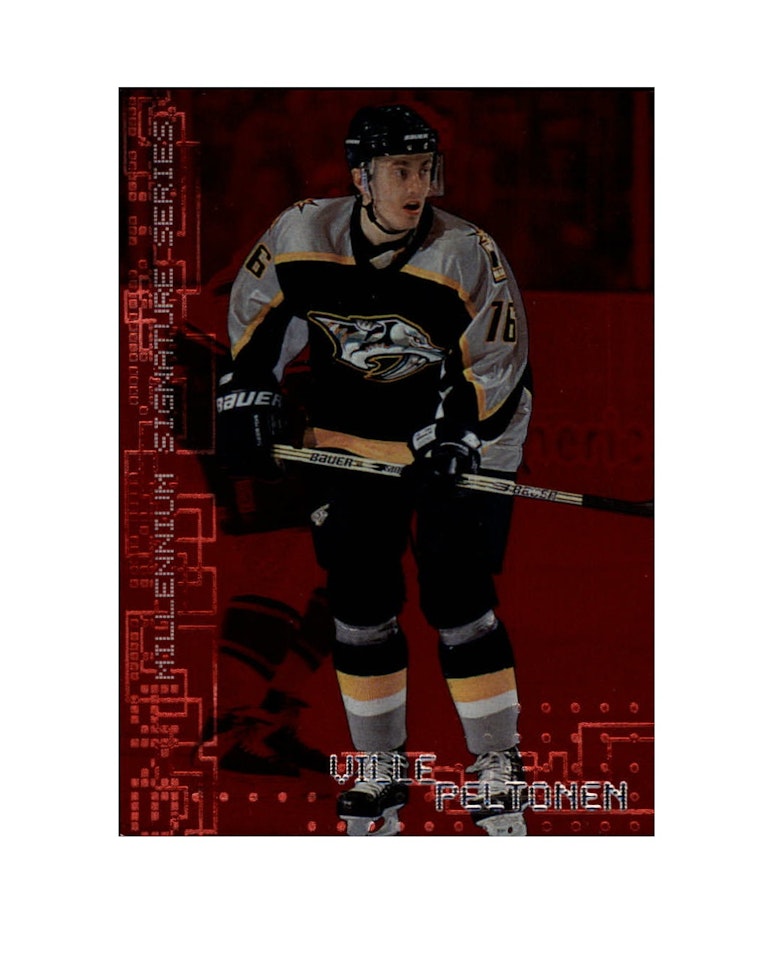 1999-00 BAP Millennium Ruby #138 Ville Peltonen (12-X169-PREDATORS) (2)