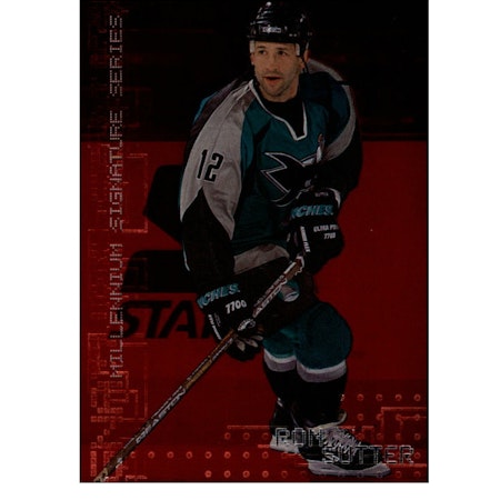 1999-00 BAP Millennium Ruby #208 Ron Sutter (12-X169-SHARKS) (2)