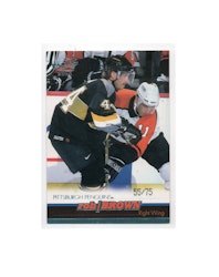 1999-00 Pacific Ice Blue #335 Rob Brown (30-18x9-PENGUINS)
