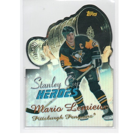 1999-00 Topps Stanley Cup Heroes Refractors #SC1 Mario Lemieux (400-X173-PENGUINS)