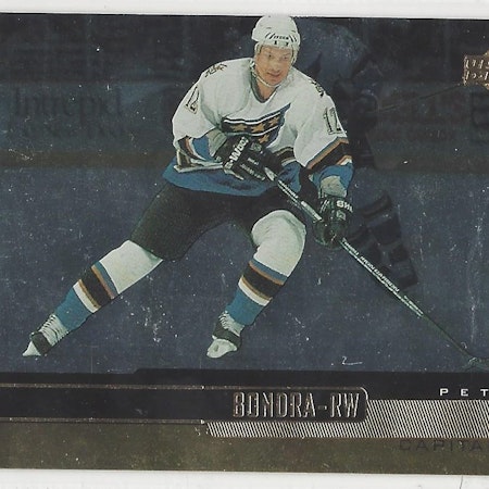 1999-00 Upper Deck Gold Reserve #132 Peter Bondra (10-233x3-CAPITALS)