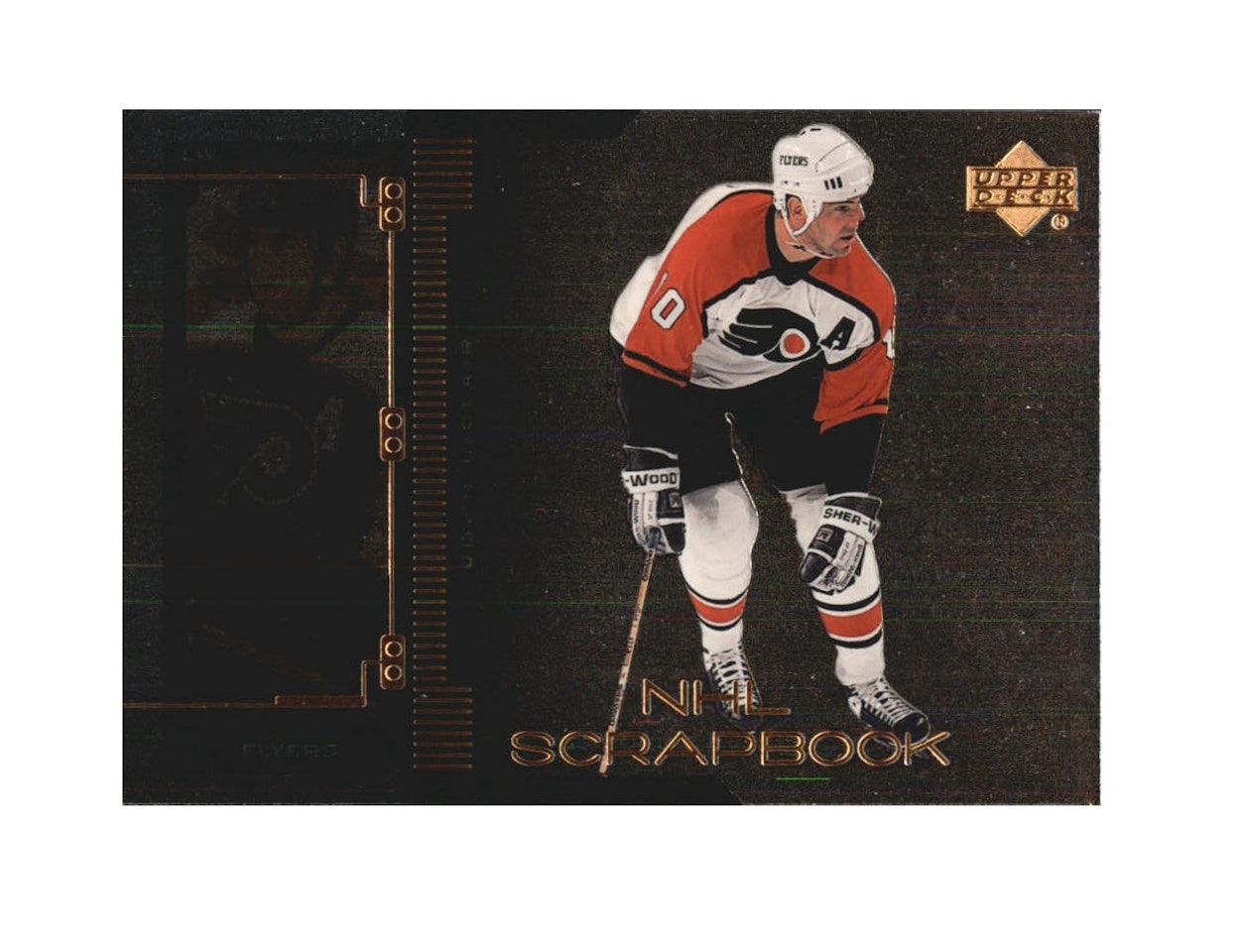 1999-00 Upper Deck NHL Scrapbook #SB13 John LeClair (10-X175-FLYERS)