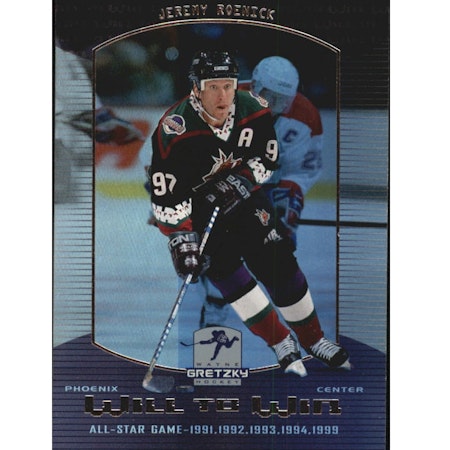 1999-00 Wayne Gretzky Hockey Will to Win #W6 Jeremy Roenick (12-X175-COYOTES)