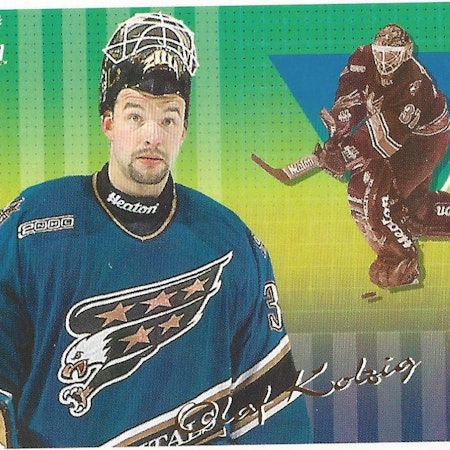 2000-01 Aurora Pinstripes #148 Olaf Kolzig (10-27x4-CAPITALS)