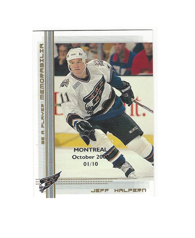 2000-01 BAP Memorabilia Montreal Olympic Stadium Show Gold #365 Jeff Halpern (50-X36-CAPITALS)