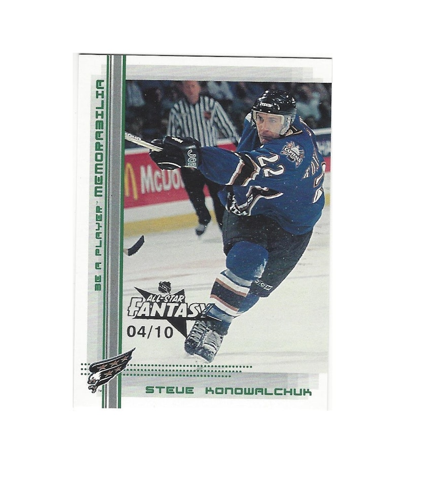 2000-01 BAP Memorabilia NHL All-Star Fantasy Emerald #315 Steve Konowalchuk (50-X37-CAPITALS)