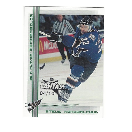 2000-01 BAP Memorabilia NHL All-Star Fantasy Emerald #315 Steve Konowalchuk (50-X37-CAPITALS)