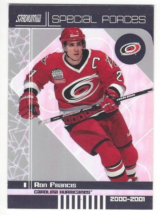 2000-01 Stadium Club Special Forces #SF15 Ron Francis (12-237x9-HURRICANES)
