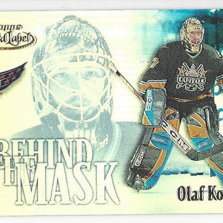 2000-01 Topps Gold Label Behind the Mask #BTM7 Olaf Kolzig (15-X105-CAPITALS)