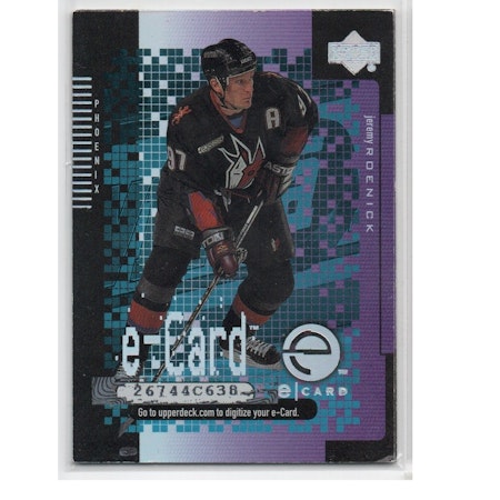 2000-01 Upper Deck e-Cards #EC12 Jeremy Roenick (10-X212-COYOTES) (2)