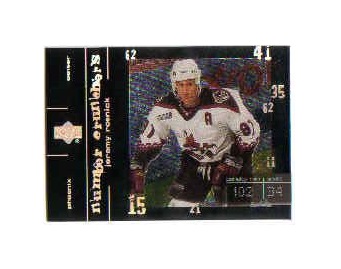 2000-01 Upper Deck Number Crunchers #NC6 Jeremy Roenick (10-X175-COYOTES)