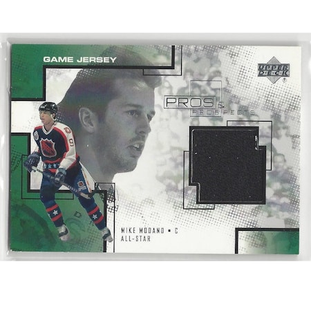 2000-01 Upper Deck Pros and Prospects Game Jerseys #MM Mike Modano (40-X94-NHLSTARS)