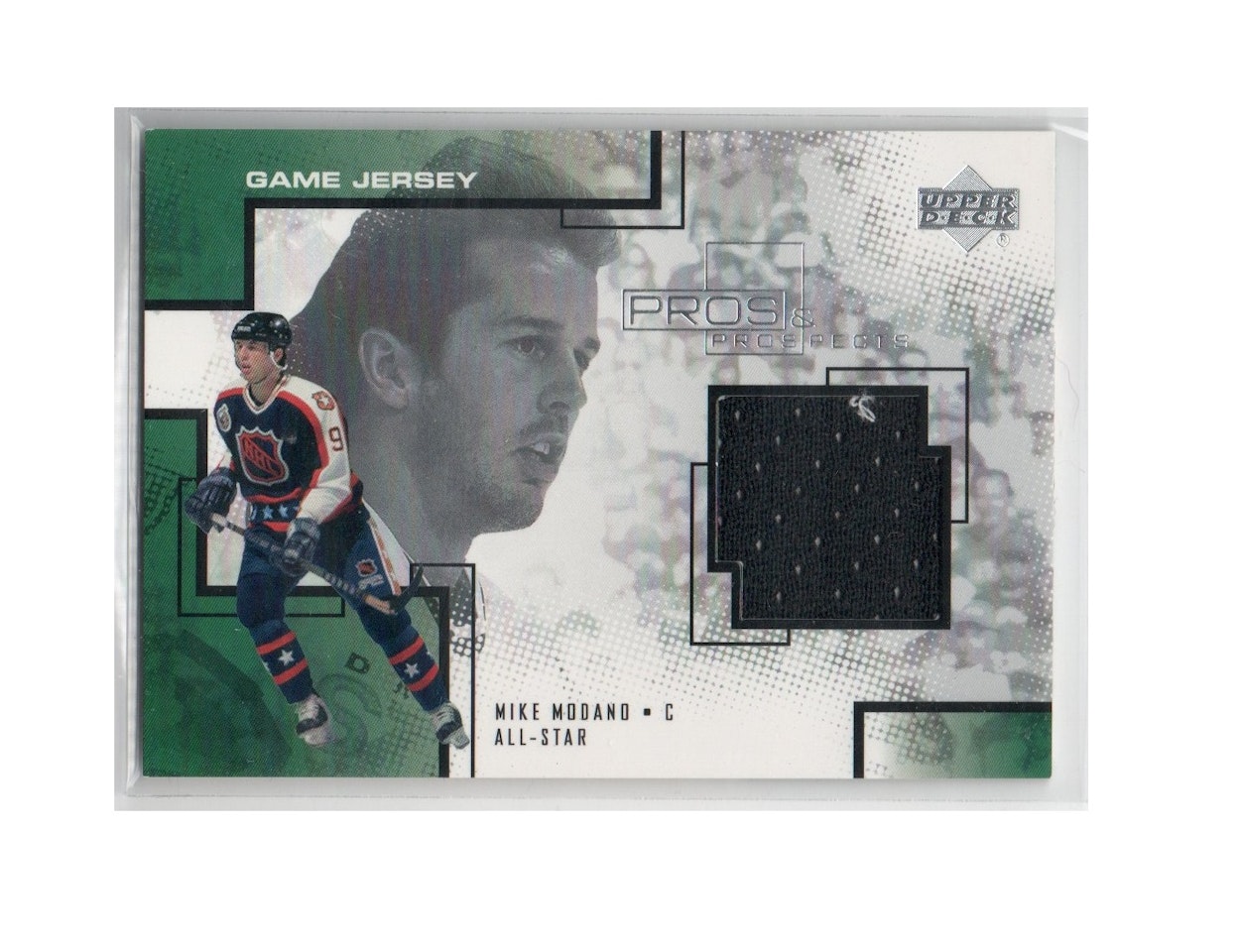 2000-01 Upper Deck Pros and Prospects Game Jerseys #MM Mike Modano (40-X146-NHLSTARS)
