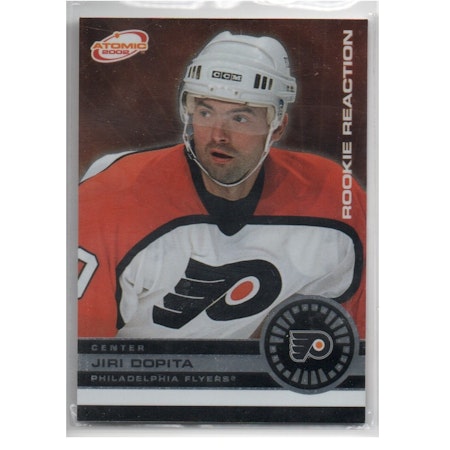 2001-02 Atomic Rookie Reaction #7 Jiri Dopita (10-X209-FLYERS)