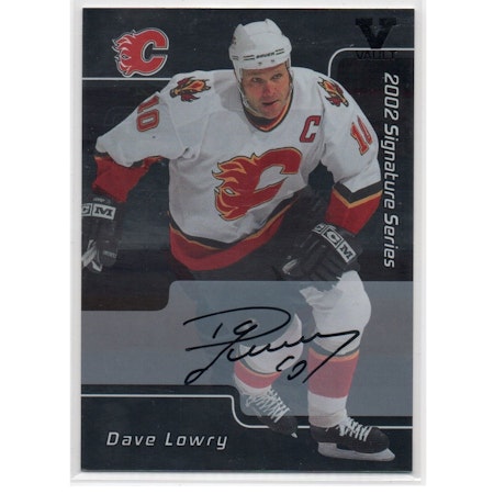 2001-02 BAP Signature Series Autographs #89 Dave Lowry (30-X184-FLAMES)
