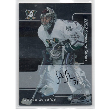 2001-02 BAP Signature Series Autographs #173 Steve Shields (40-X144-DUCKS)