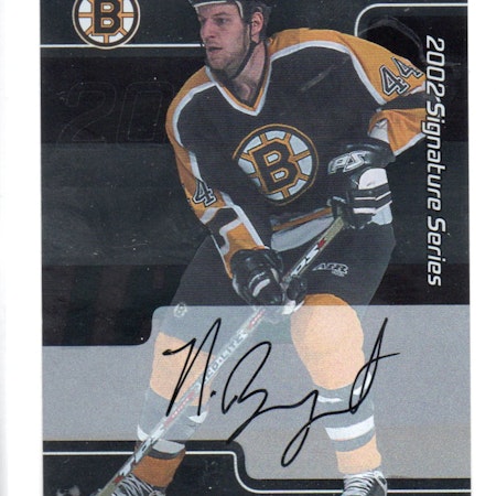 2001-02 BAP Signature Series Autographs #227 Nick Boynton (30-X298-BRUINS)