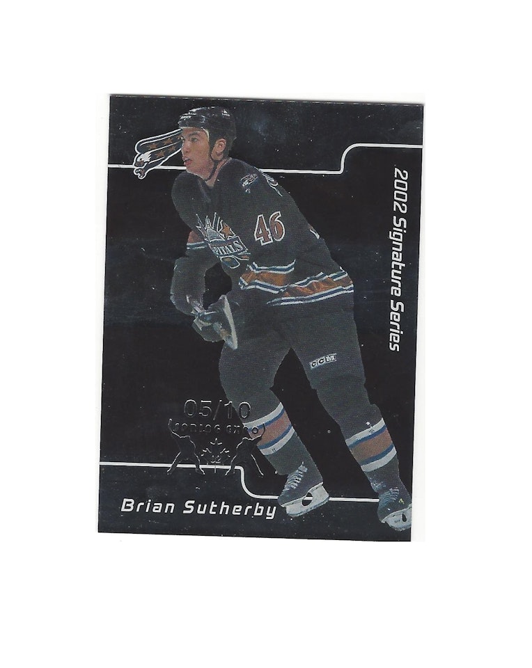 2001-02 BAP Signature Series Toronto Spring Expo #223 Brian Sutherby (50-X36-CAPITALS)