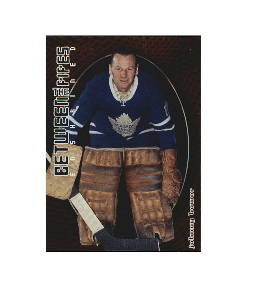 2001-02 Between the Pipes #149 Johnny Bower (10-X218-MAPLE LEAFS)