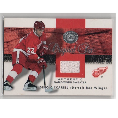 2001-02 Greats of the Game Jerseys #1 Dino Ciccarelli (50-X256-RED WINGS)