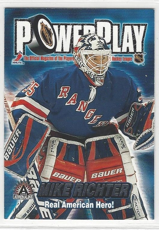 2001-02 Pacific Adrenaline Power Play #24 Mike Richter (10-289x8-RANGERS)